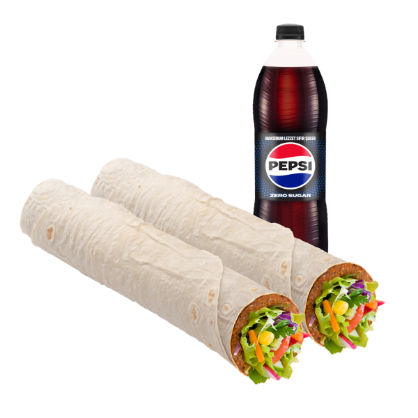 2 Mega Çiğ Köfte Dürüm Fırsatı 2